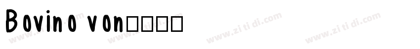 Bovino von字体转换